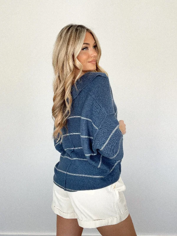 Portside Striped Sweater Top