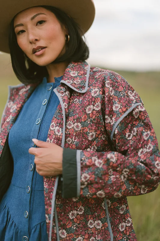 Raquel Quilted Jacket in Floral