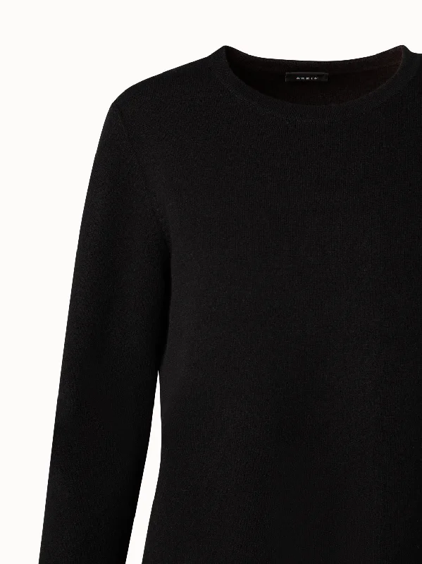 Reversible Cashmere Double-Face Knit Pullover