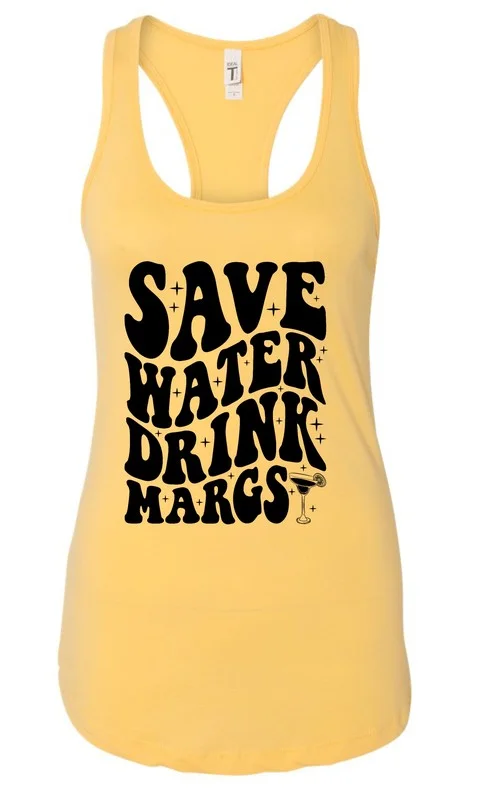 Save Water Drink Margs Summer Graphic Tank