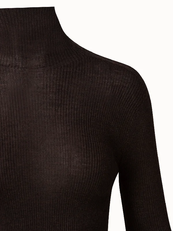 Cashmere Silk Knit Pullover