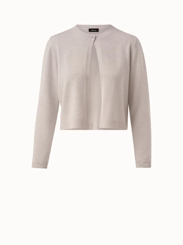 Short Cashmere Knit Bolero