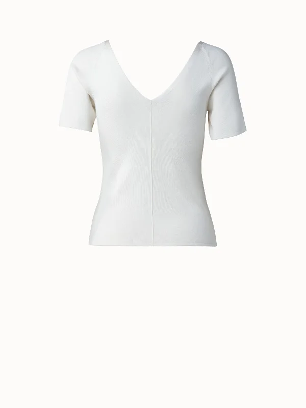 Silk V-Neck Shirt