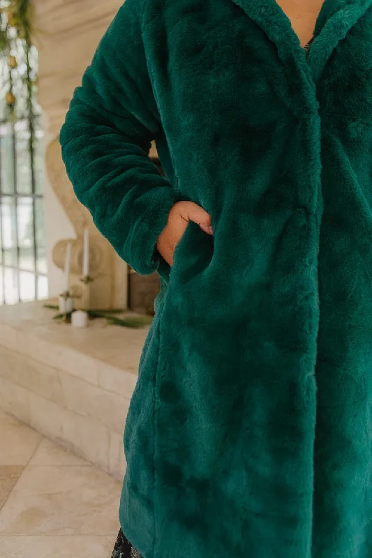 Willa Coat in Green - FINAL SALE