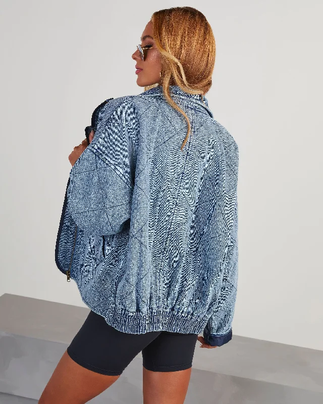 Xander Quilted Denim Jacket